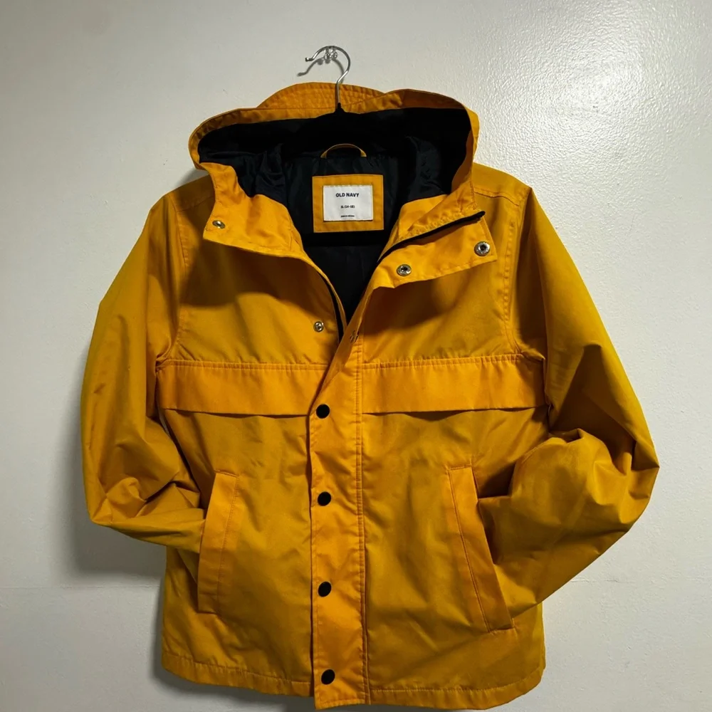 Old Navy big boy Yellow Hooded Jacket